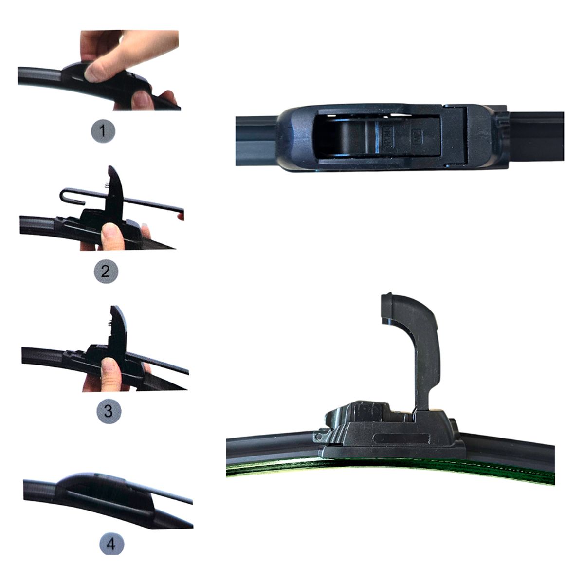 IRM - Par de Plumillas Para Limpiaparabrisas 22 pulgadas 56cm Brazo tipo Gancho