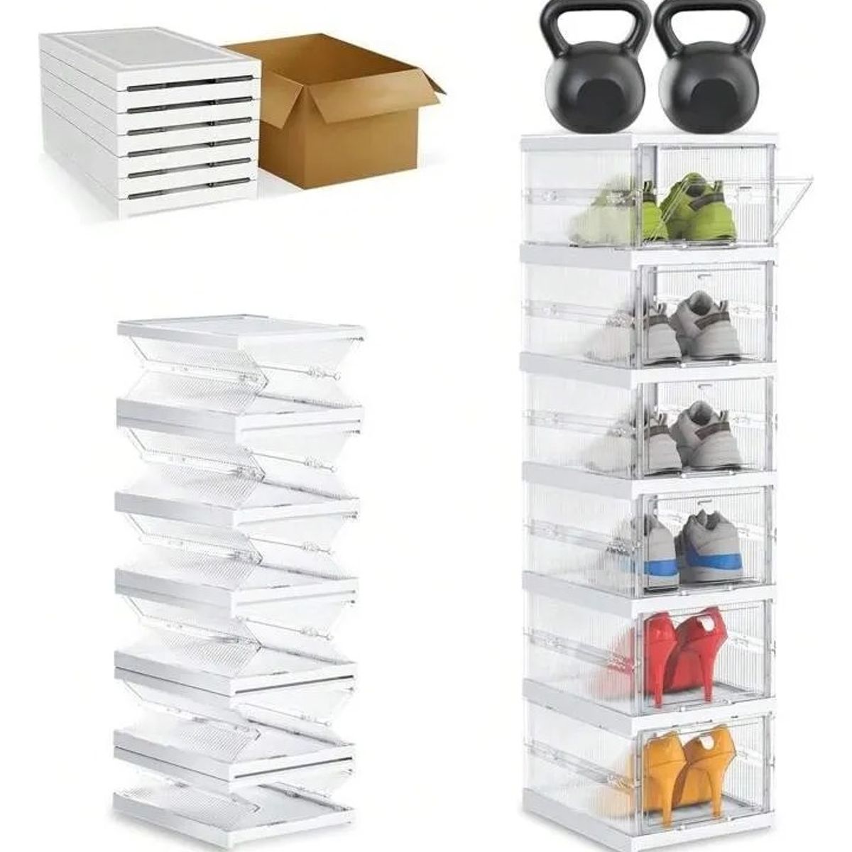 GENERICO - Zapatero Plegable Portátil 6 Cajones