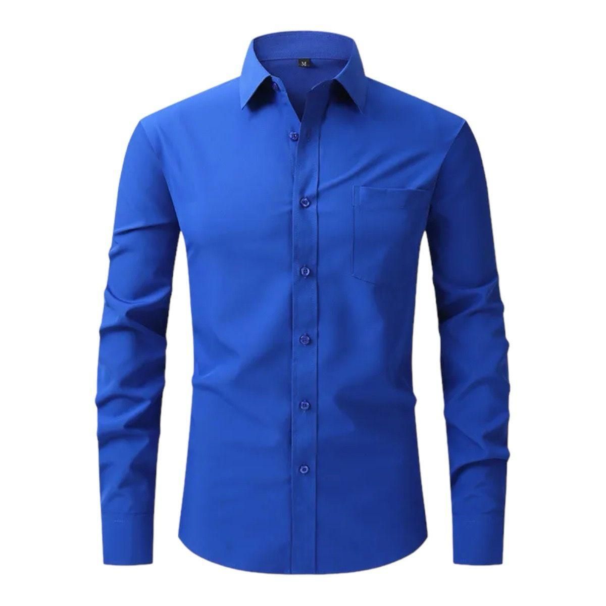 XPRESS RECHARGE - Camisa de vestir lisa para hombre