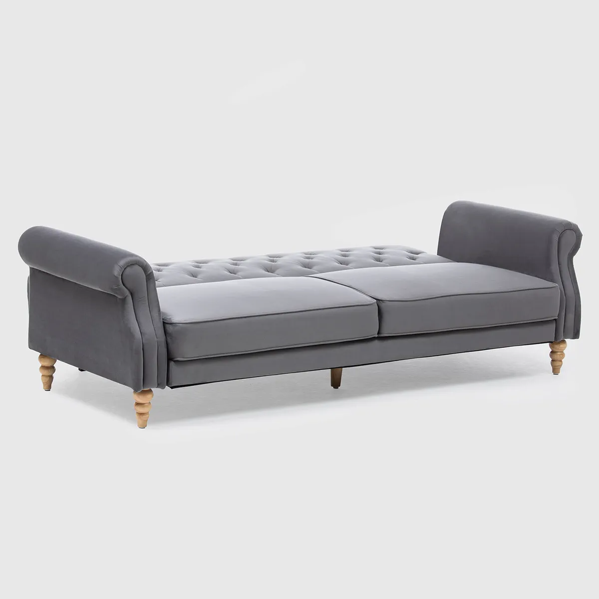 DANIELS - Sofá Futón 3 Cuerpos Clásico Milán Gris EG2025GR