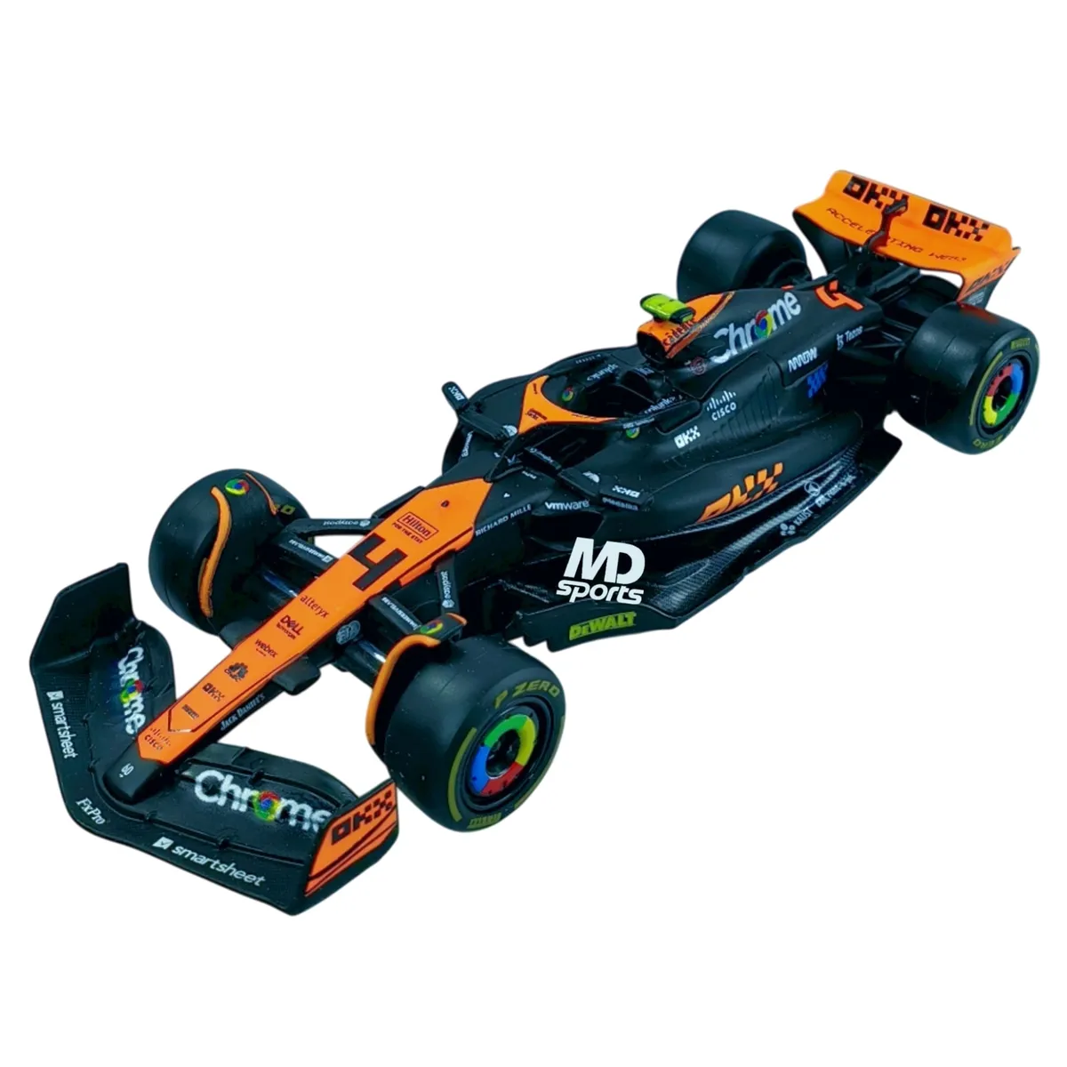 BBURAGO - Auto F1 Mclaren MCL60 GP Singapur 23 Norris Caja Normal 1.43