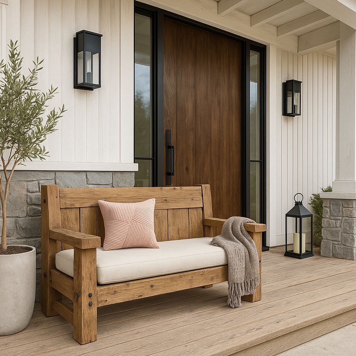 GENERICO - Funda De Cojín 45x45 Rosa Textura Acanalada