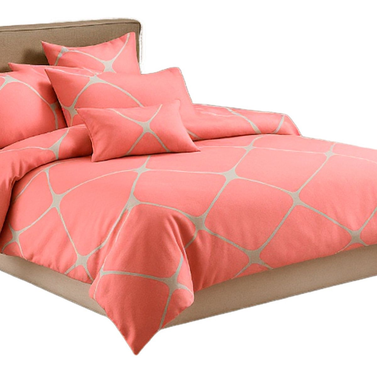 ALTERNATIVE - Set De Sábanas 800 Hilos 20 Plz Estilo Moderno Rosado 820