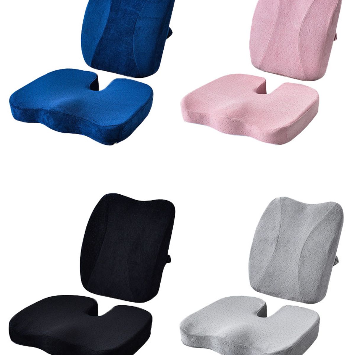 GENERICO - Para Silla De Ruedas Auto Oficina Cojín Soporte Espalda