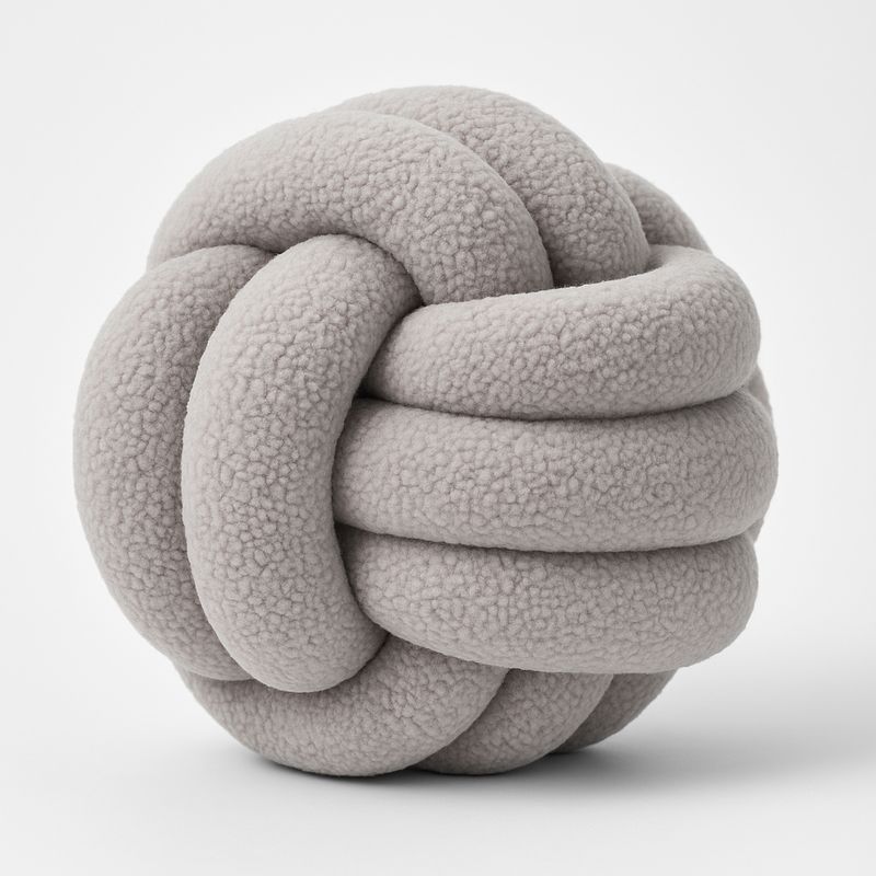 GENERICO - Cojín Nudo Gris Decorativo y Sofisticado para Hogar