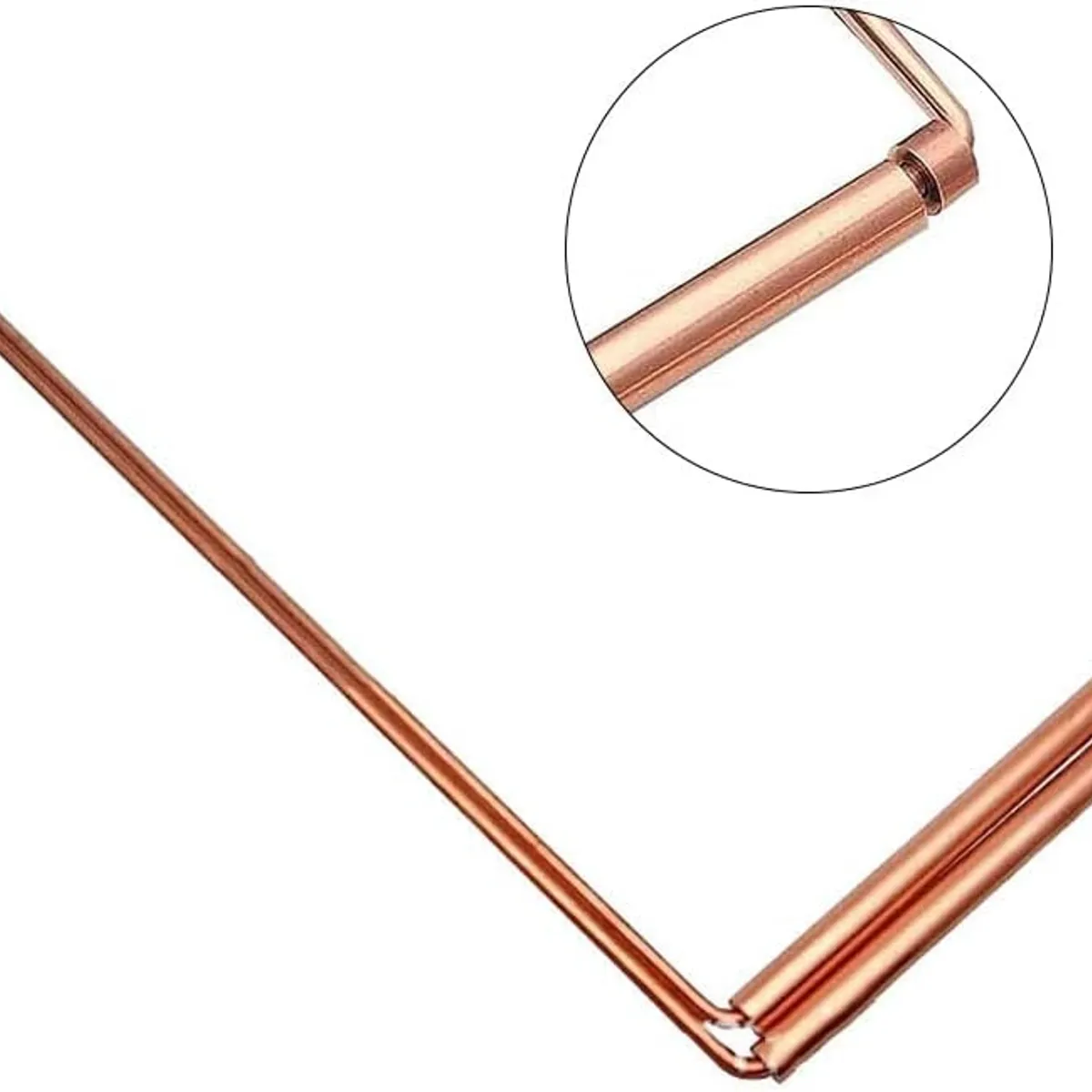 KUANGYE - Set De Varillas De Radiestesia, 2 Barillas Barra Cobre