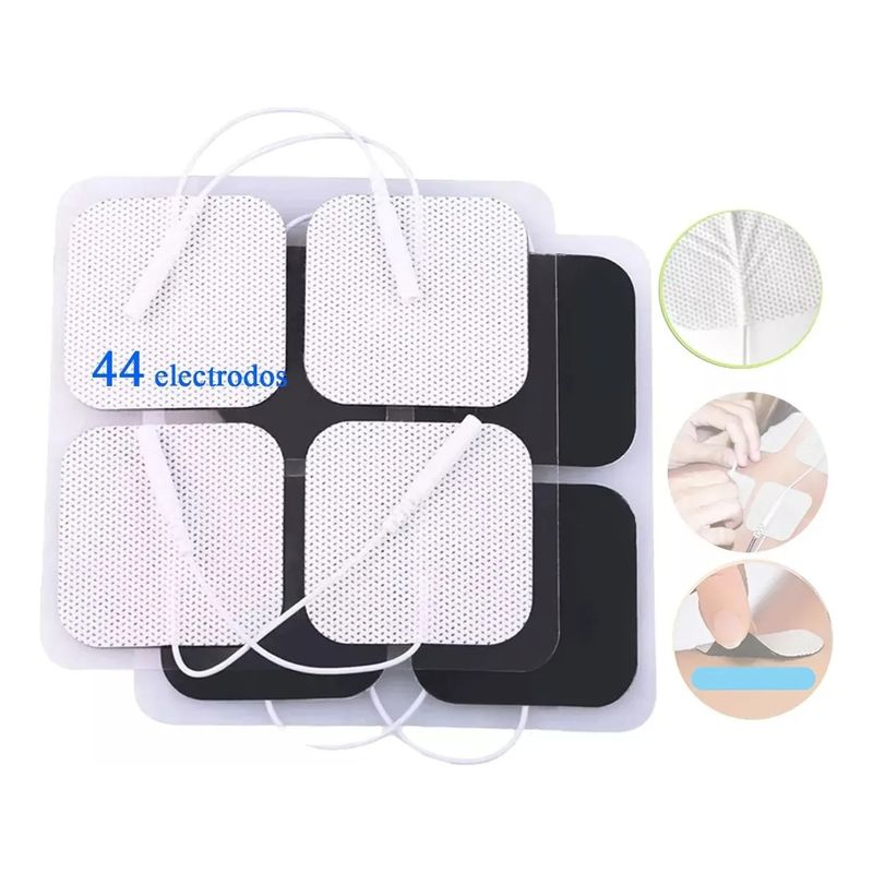 VERCI - 44 Unids Almohadillas De Electrodos 5x5 Electroterapia Tens