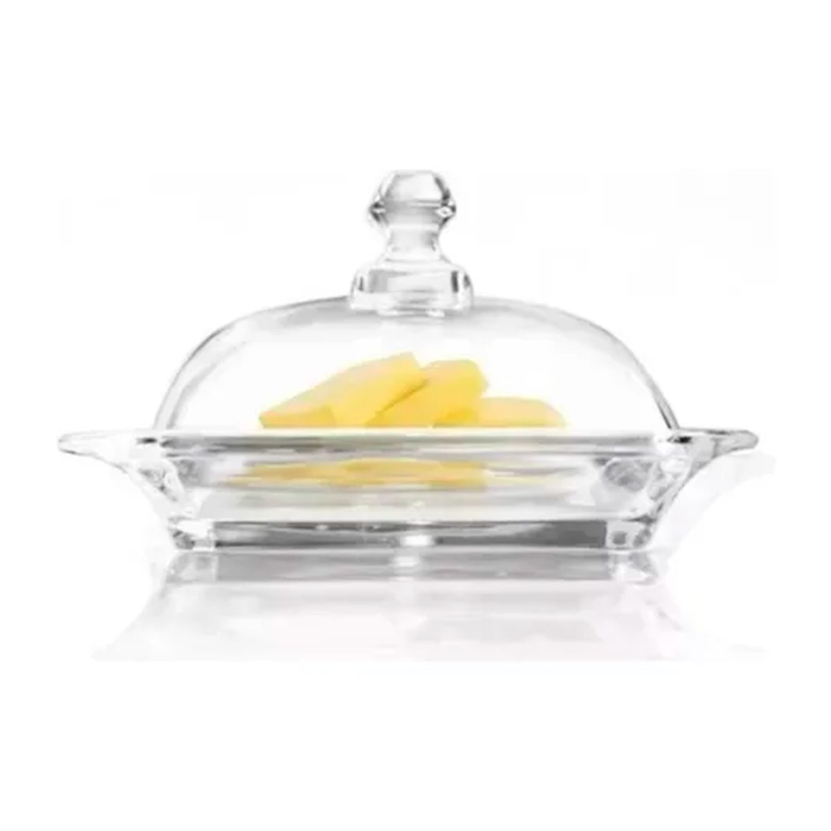 GENERICO - Mantequillero 17cm Trasparente Premium
