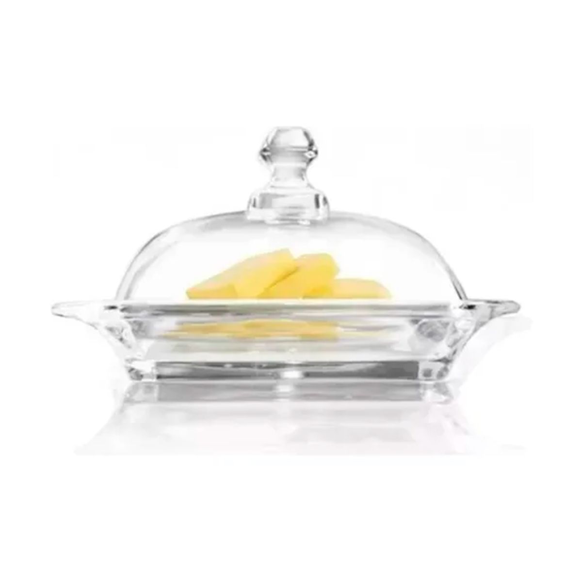 GENERICO - Mantequillero 17cm Trasparente Premium