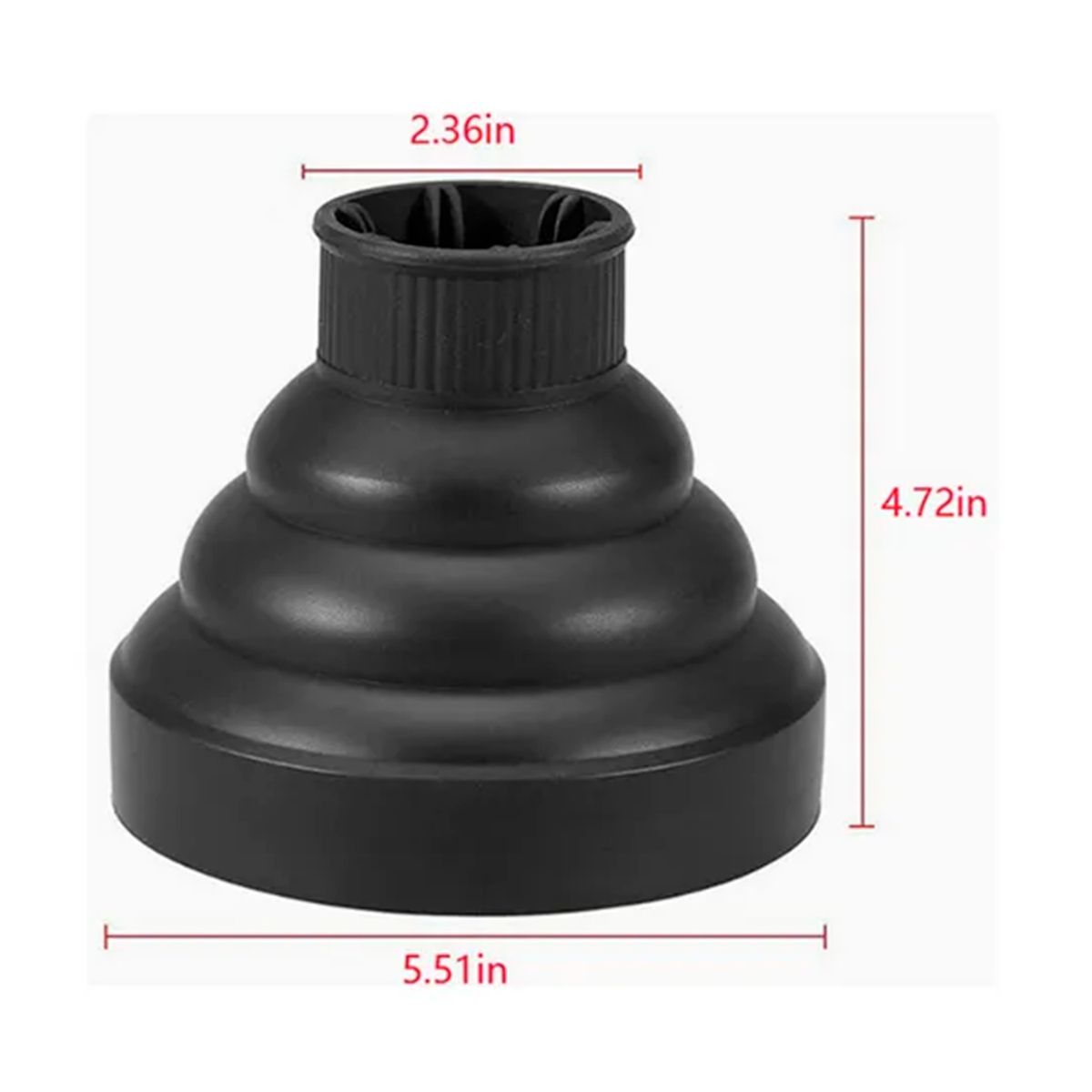 GENERICO - Difusor Universal De Secador De Pelo Plegable Silicona