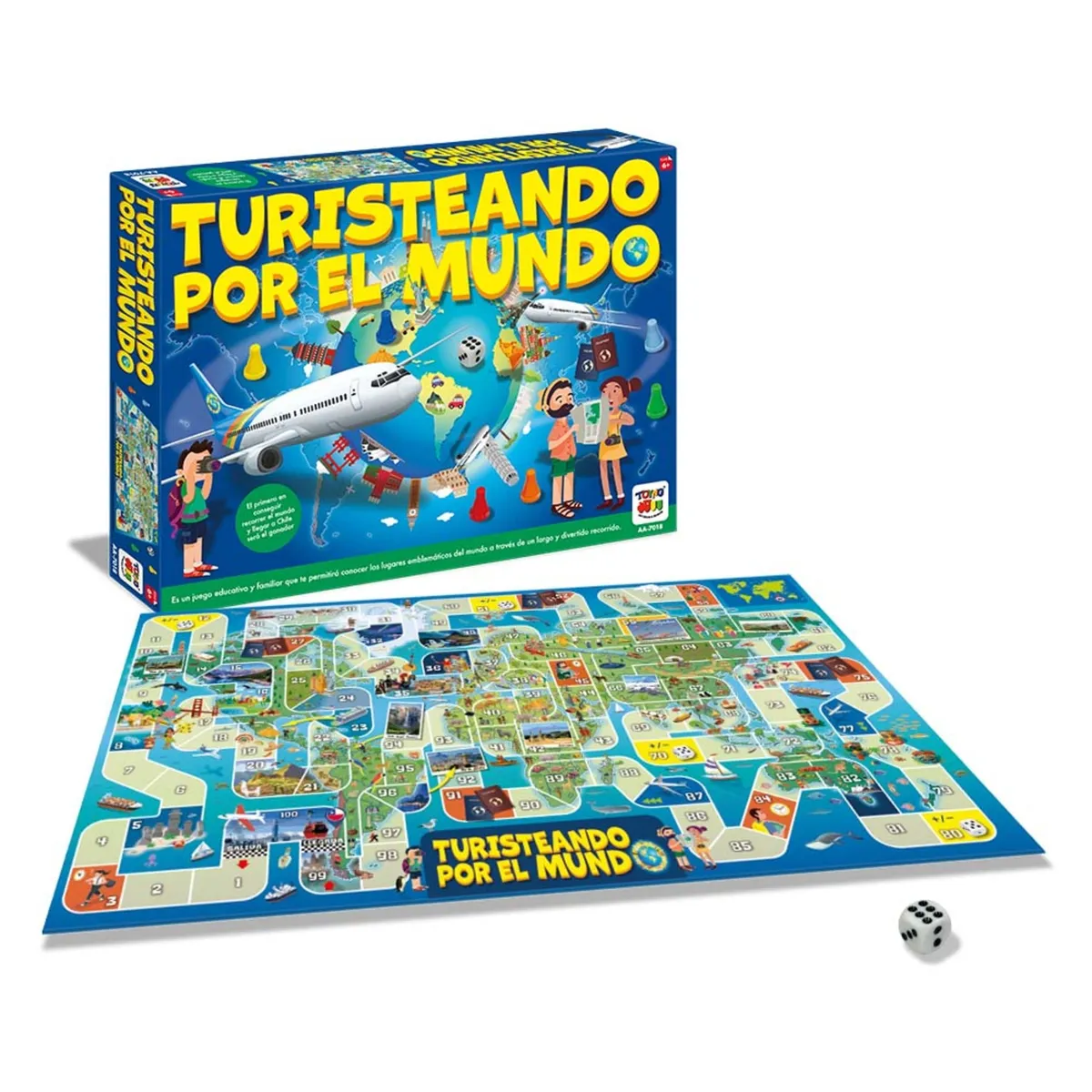 TOYNG - Juego de Mesa Turisteando Mundo - Toyng