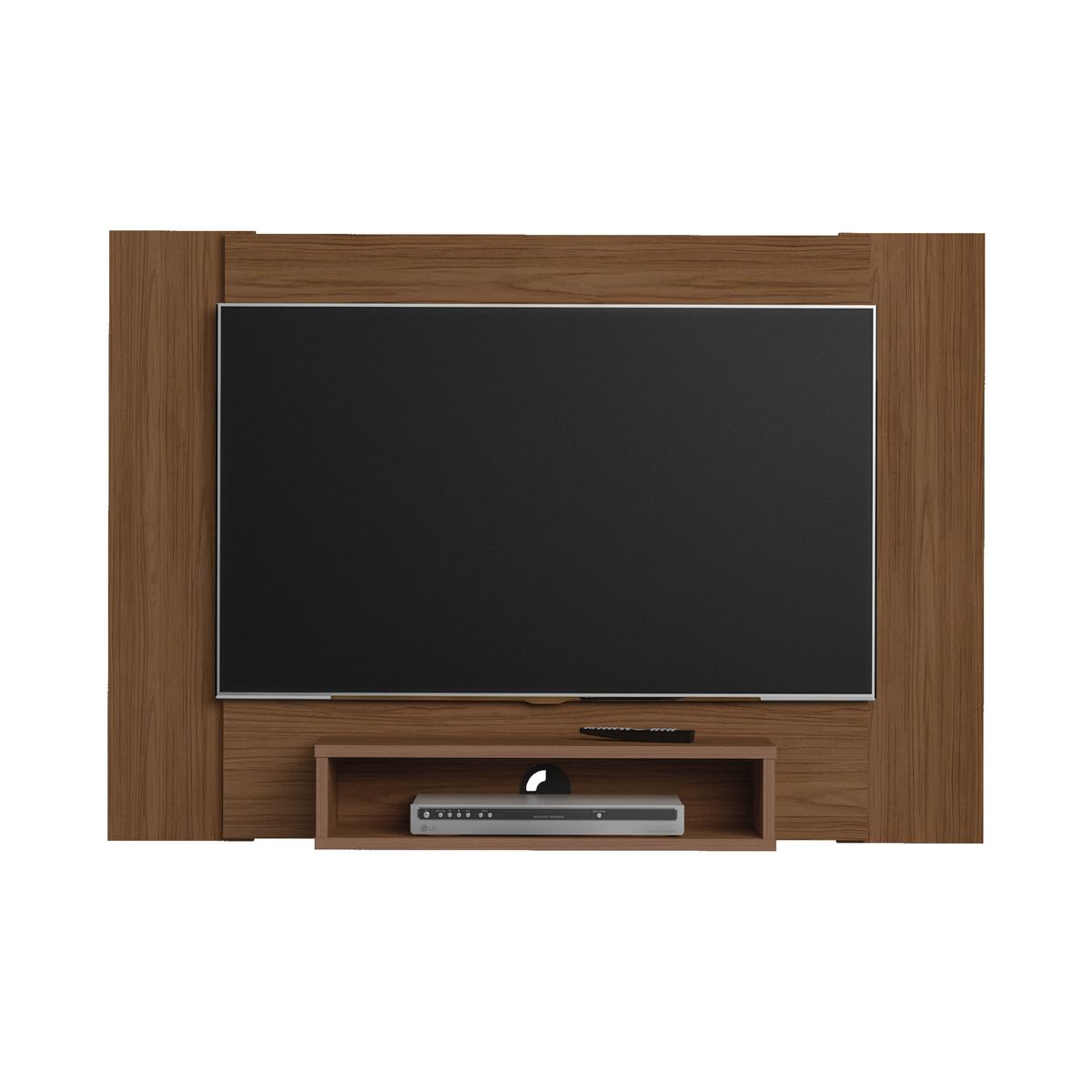 EXIT - Panel TV hasta 47 pulgadas Color Madera con Repisa 120x80 cm