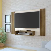 Panel TV hasta 47 pulgadas 120x80x23 cm Blanco Marrón - TV Cine