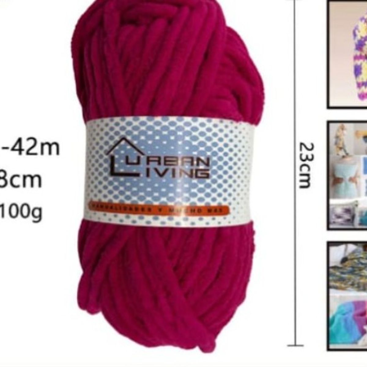 GENERICO - Lana Tiras De Hielo En Lana Roja