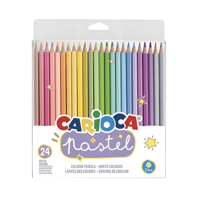 CARIOCA - Lápices Carioca Pastel 24 Colores