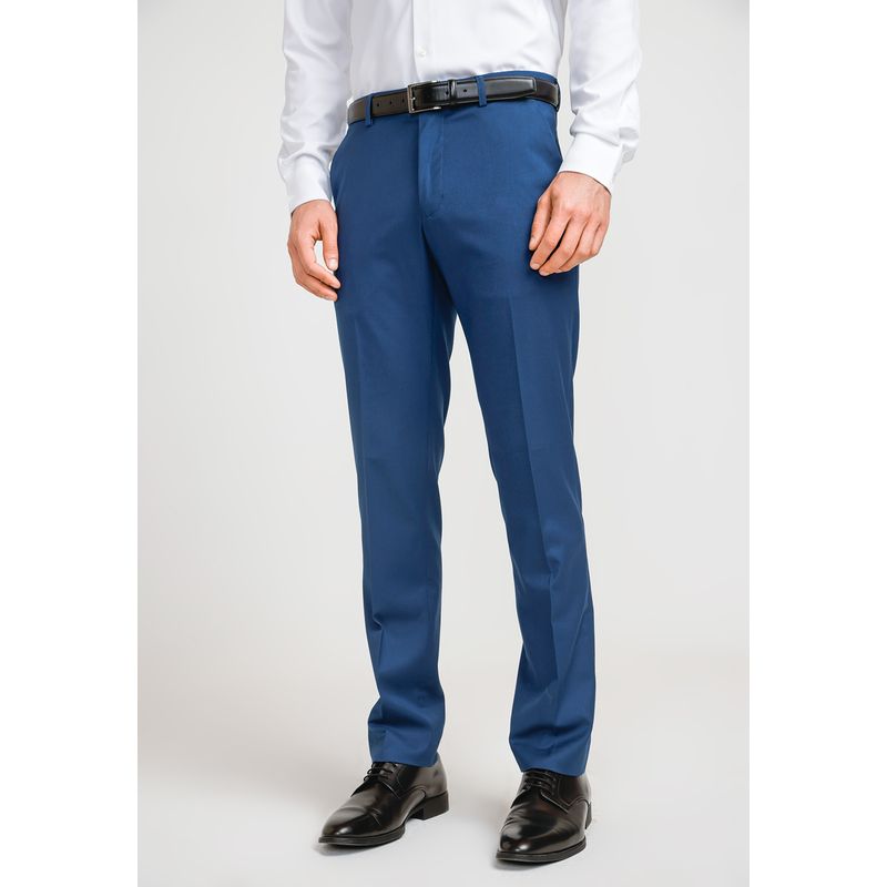 PERRY ELLIS - Pantalón Formal Hombre Azul
