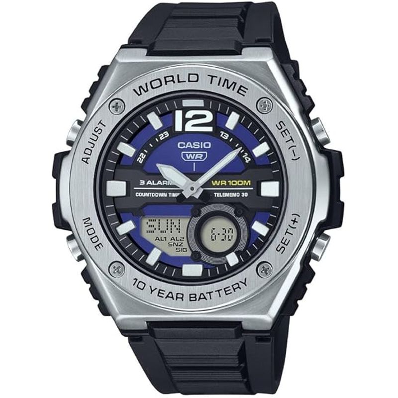 CASIO - RELOJ CASIO MWQ100-2A HOMBRE DEPORTIVO WORLD TIME