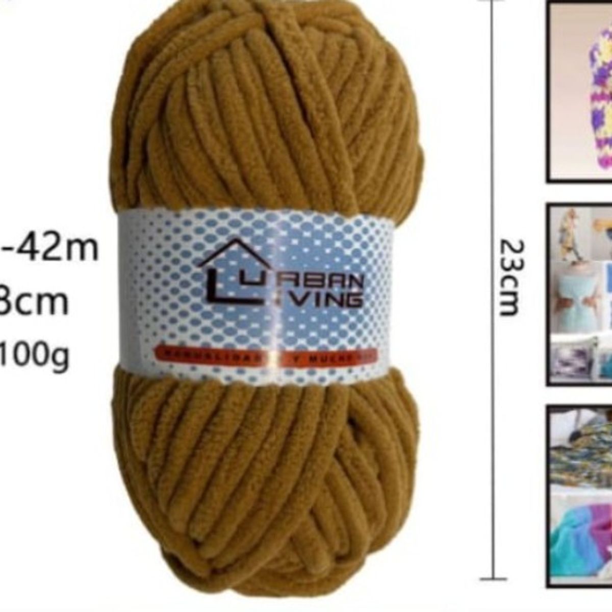 GENERICO - Lana Tiras De Hielo En Lana Amarillo Camello