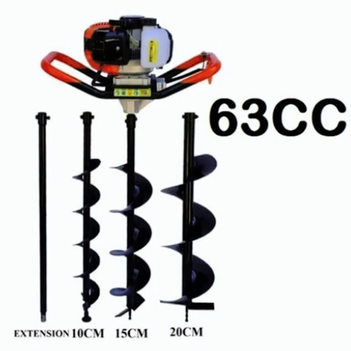 ALTERNATIVE - Barreno Ahoyador 63cc + 3 Brocas + Extesion - Profesional Japon