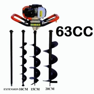 Imagen 2 del producto Barreno Ahoyador 63cc + 3 Brocas + Extesion - Profesional Japon