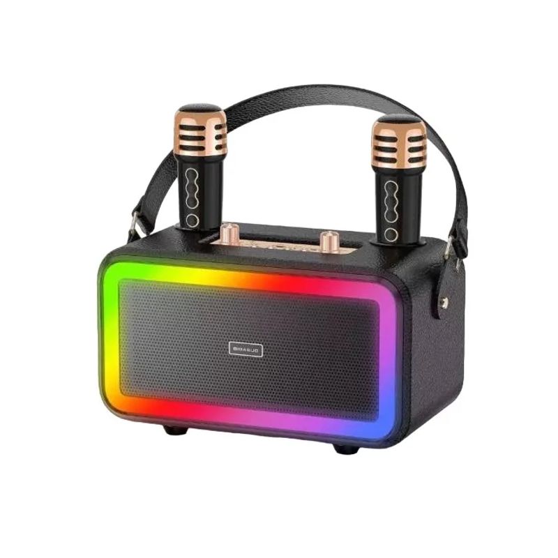 GENERICO - Parlante Estéreo Máquina Karaoke Con Micrófonos Mk-3201