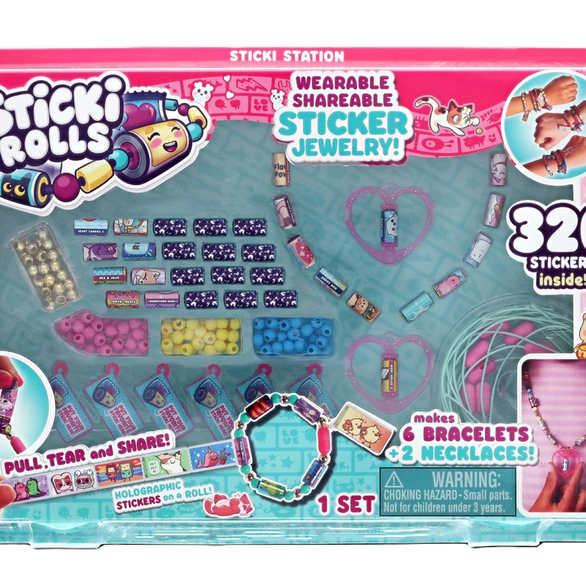 BOING TOYS - Pulseras Sticki Rolls - Kit De Joyería De Juguete