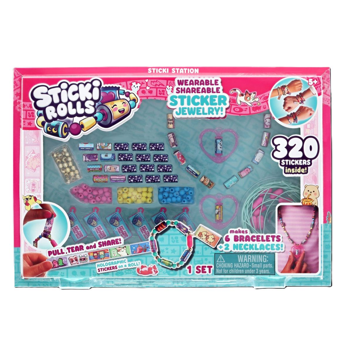 BOING TOYS - Pulseras Sticki Rolls - Kit De Joyería De Juguete