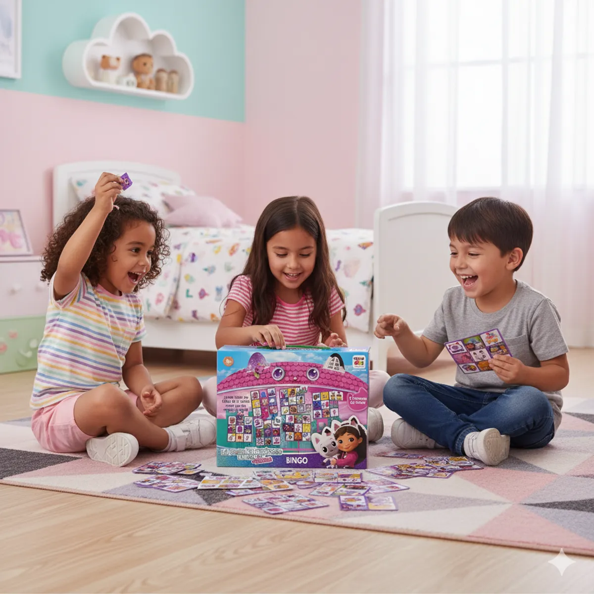 GABBYS DOLLHOUSE - Juego de Mesa Bingo - Gabby’S Doll House