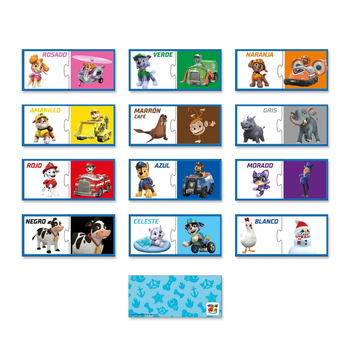 PAW PATROL - Juego de Mesa Los Colores - Paw Patrol