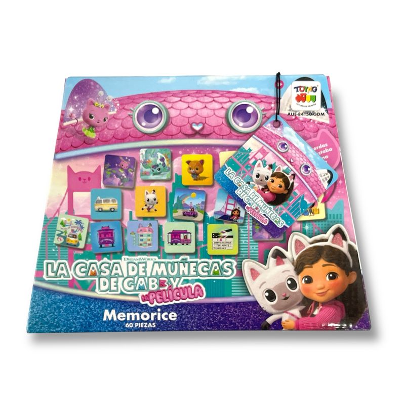 GABBYS DOLLHOUSE - Memorice 60 Piezas - Gabby´S Doll House