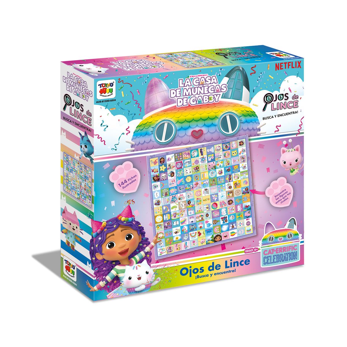 GABBYS DOLLHOUSE - Juego de Mesa Ojos De Lince - Gabby