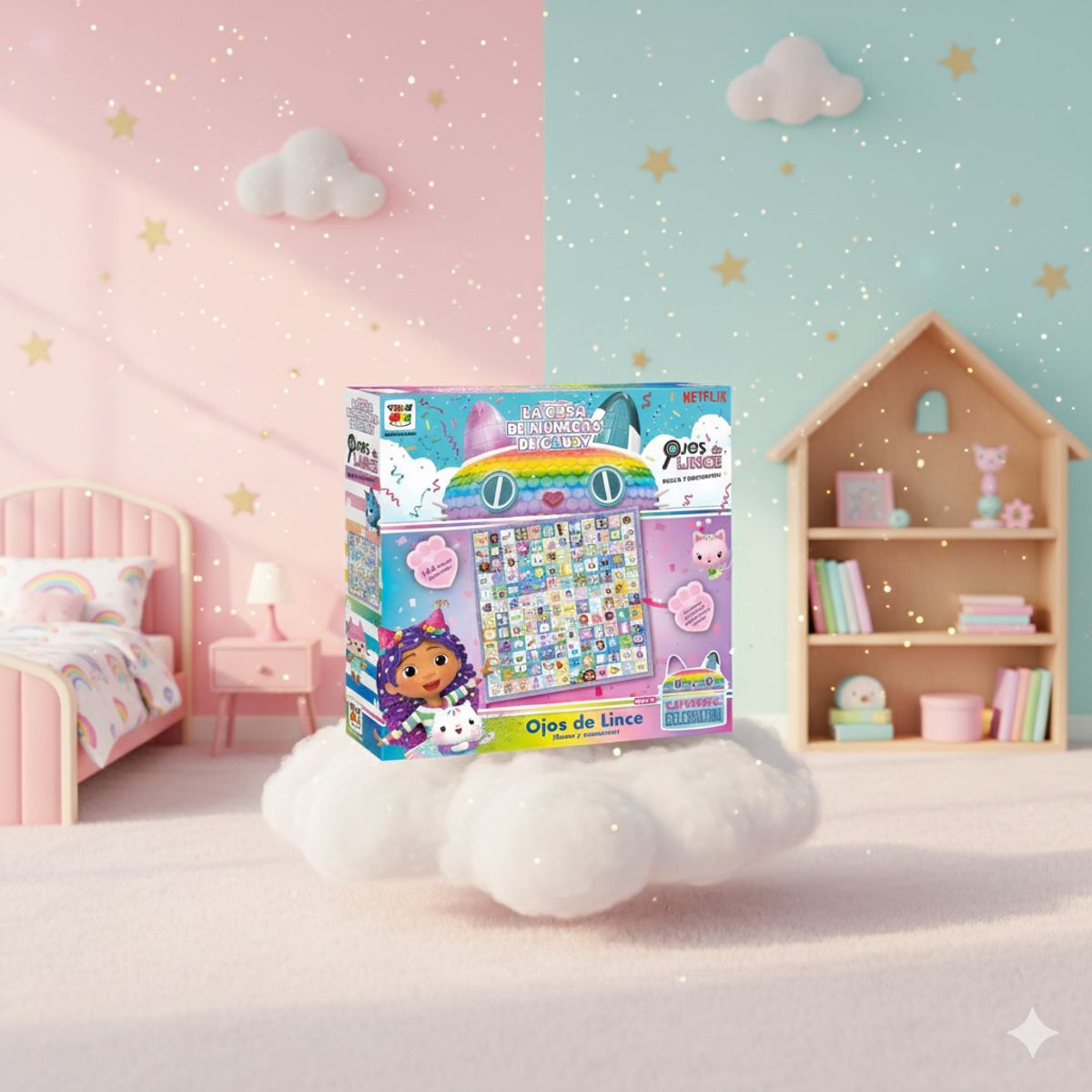 GABBYS DOLLHOUSE - Juego de Mesa Ojos De Lince - Gabby