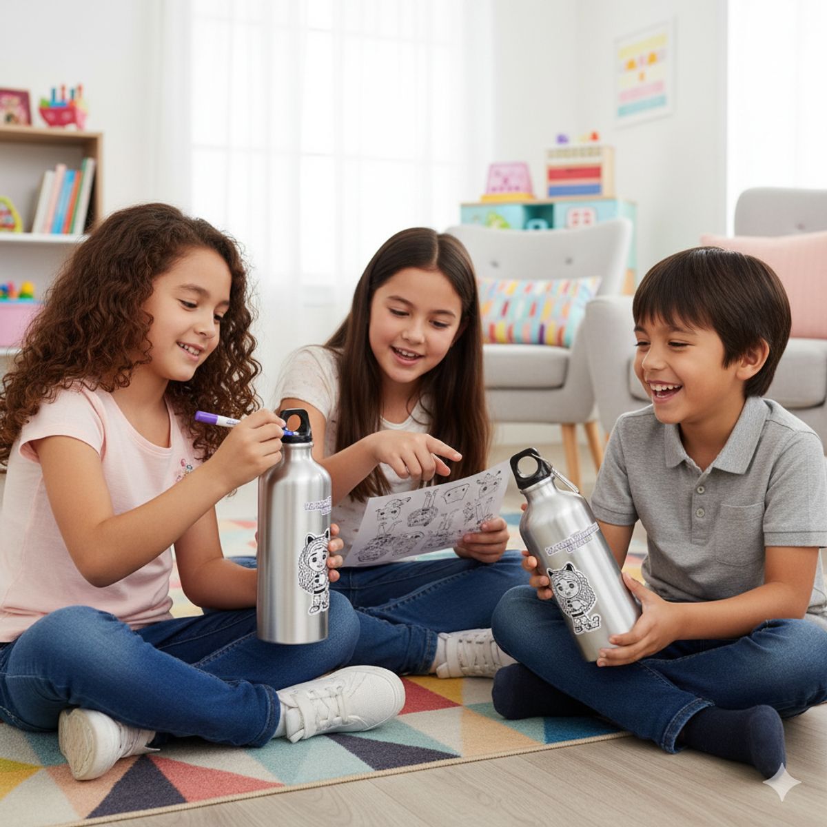 GABBYS DOLLHOUSE - Botella Para Decorar - Gabby's Dollhouse