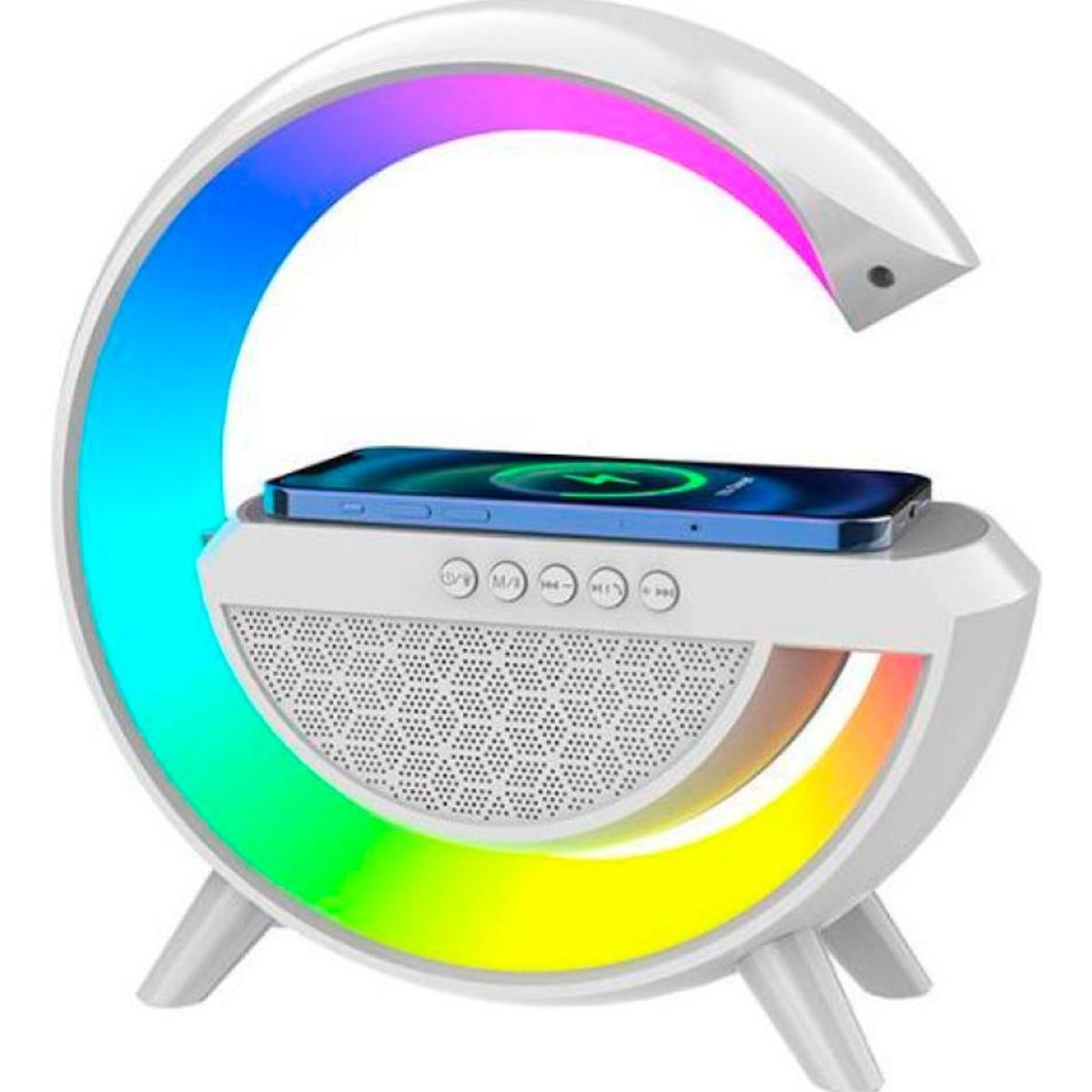 GENERICO - Altavoz Lámpara Led G Inteligente Cargador Inducción