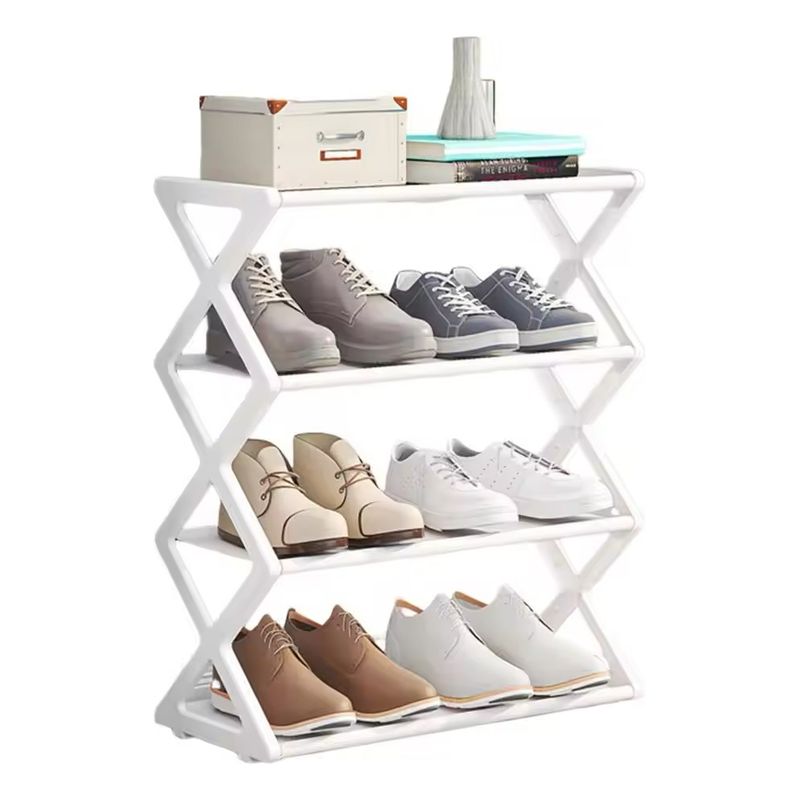 GENERICO - Zapatero Armable Tipo Z Organizador 4 Niveles Ordenador color variado