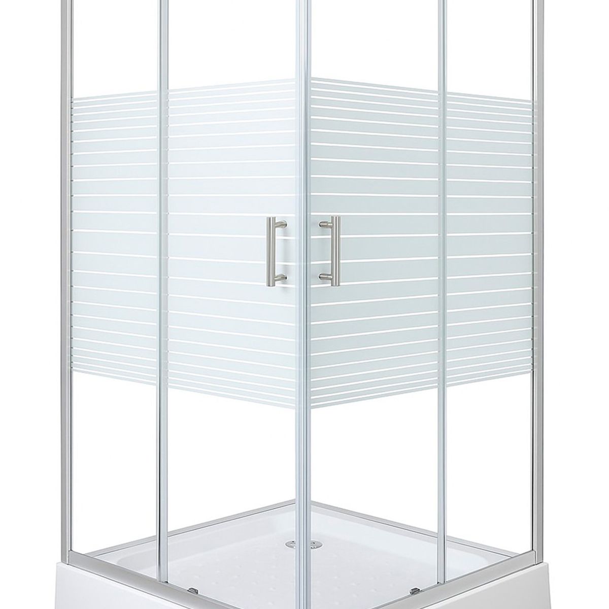 JOYTEK - Shower Recto Strava Blanco 90x90x198cm Incluye Receptáculo