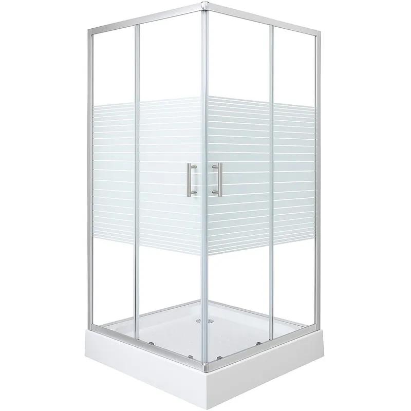 JOYTEK - Shower Recto Strava Blanco 90x90x198cm Incluye Receptáculo