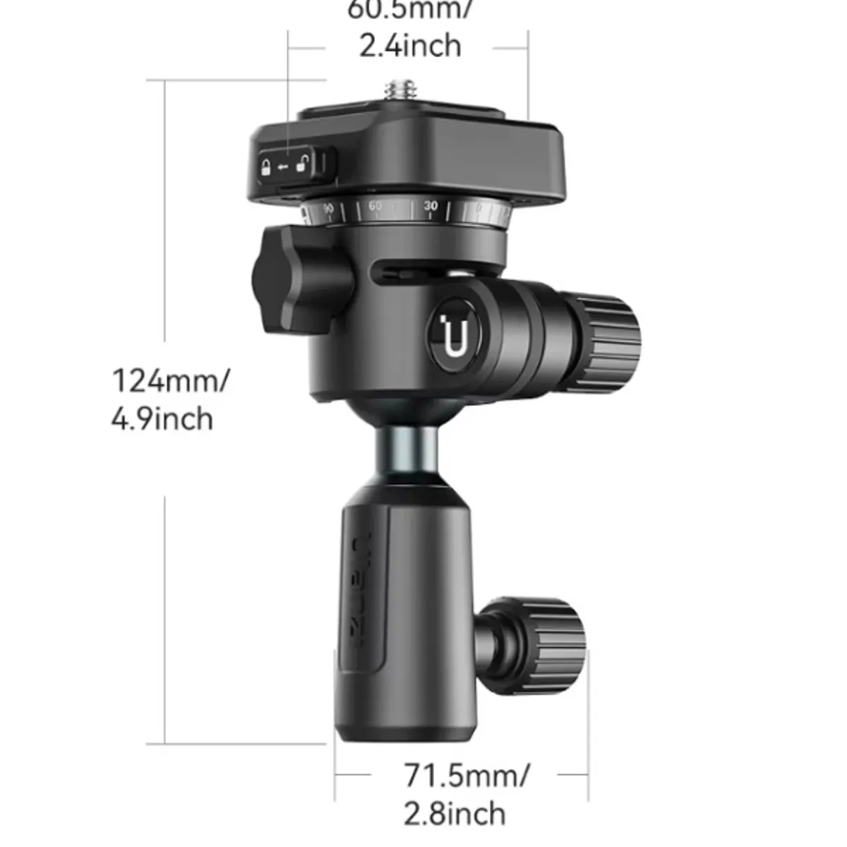 ULANZI - Ulanzi TH02 Cabezal de Bola Para Pie de Iluminación 360 Grados
