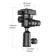 ULANZI - TH02 Cabezal de Bola Para Pie de Iluminación 360 Grados