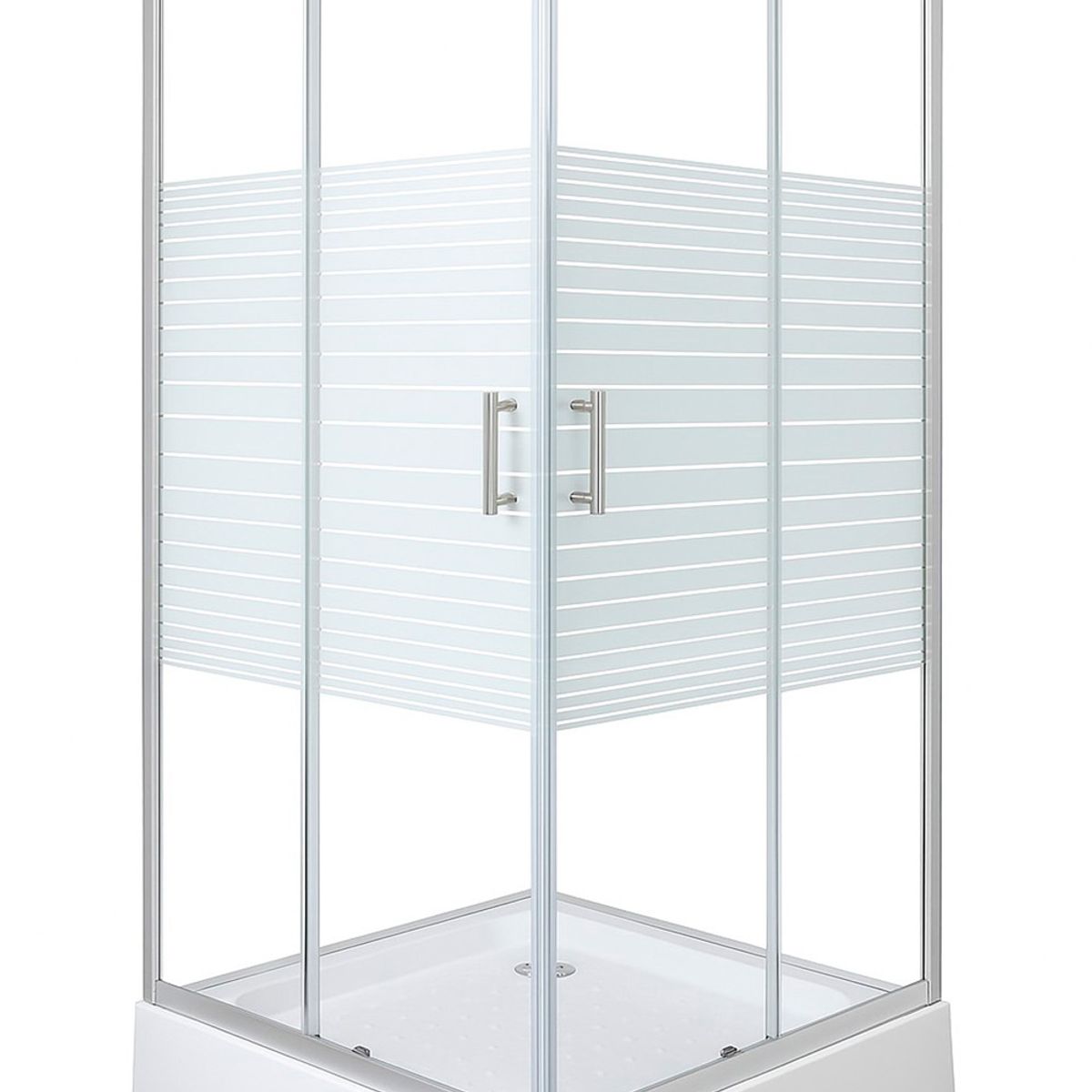 JOYTEK - Shower Recto Strava Blanco 80x80x198cm Incluye Receptáculo