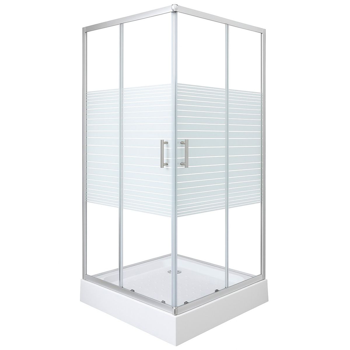 JOYTEK - Shower Recto Strava Blanco 80x80x198cm Incluye Receptáculo