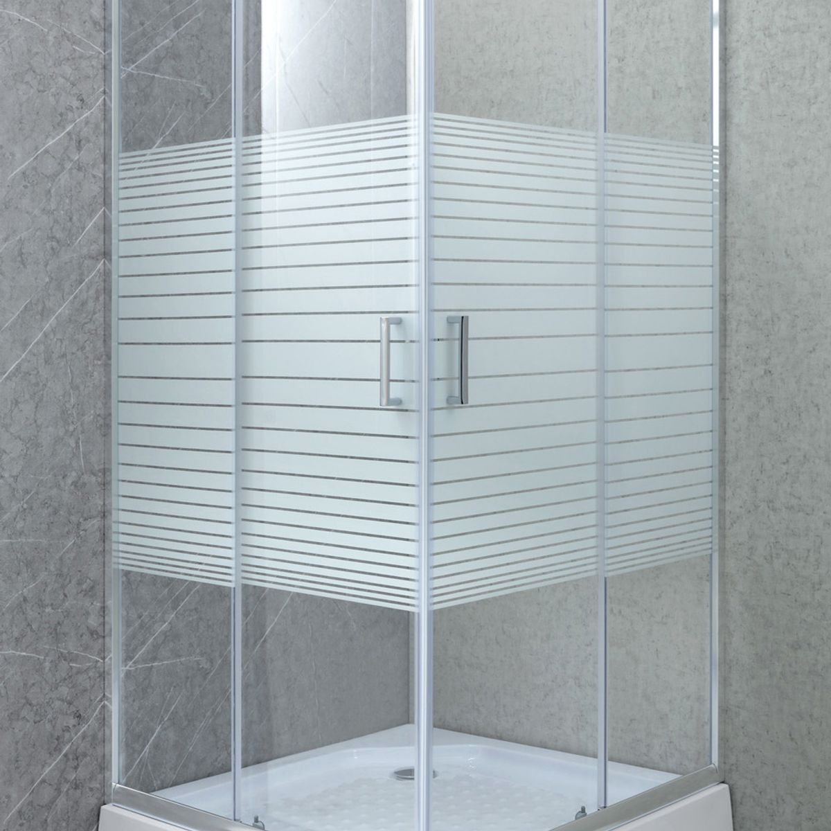 JOYTEK - Shower Recto Strava Blanco 80x80x198cm Incluye Receptáculo
