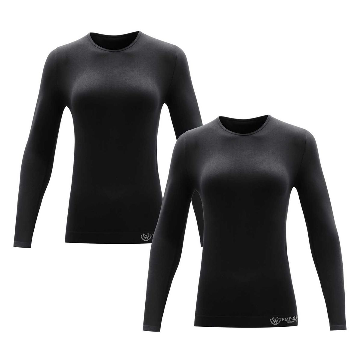 GIOVACCHINO - Pack de 2 Polera Cuello Redondo Microfibra Mujer