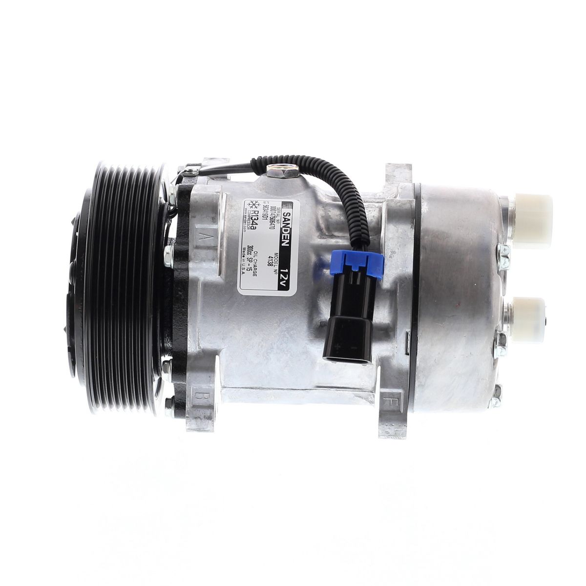 SANDEN - Compresor Ac 7H15 8PK 12V 130MM VOLVO 1410020 4700 SANDEN