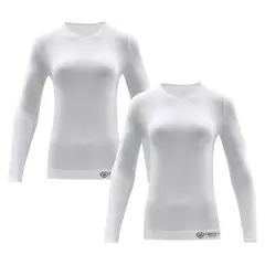 GIOVACCHINO - Pack de 2 Polera Cuello Redondo Microfibra Mujer
