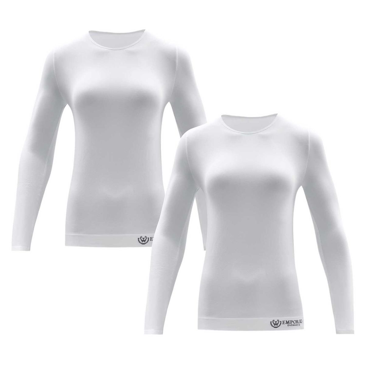 GIOVACCHINO - Pack de 2 Polera Cuello Redondo Microfibra Mujer