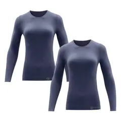 GIOVACCHINO - Pack de 2 Polera Cuello Redondo Microfibra Mujer