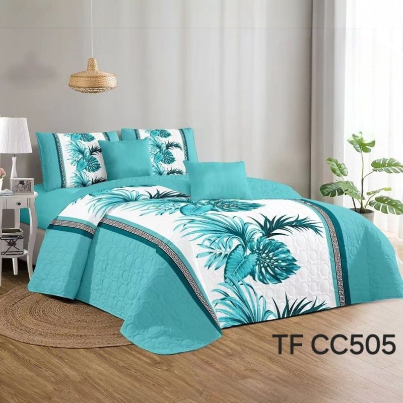 ANGELES DEL HOGAR - CUBRECAMA QUILT DE VERANO TF CON DISEÑO 2 PLAZAS