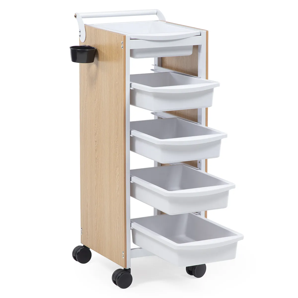 IMPOSALON - carro ayudante profesional cafe con blanco