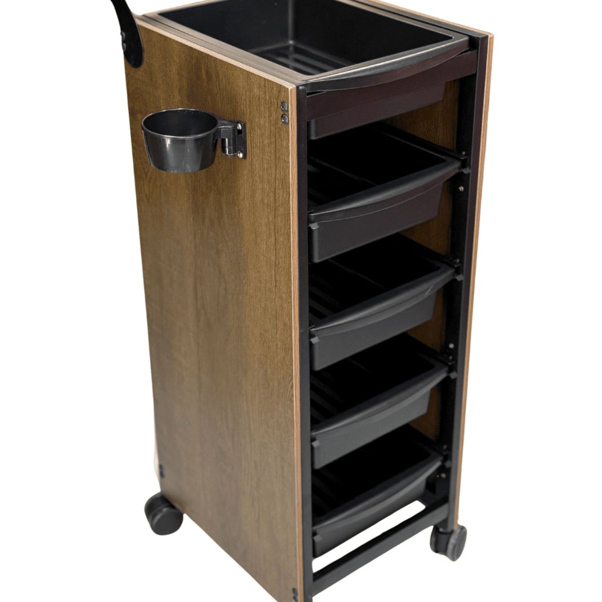 IMPOSALON - Carro ayudante profesional cafe con negro